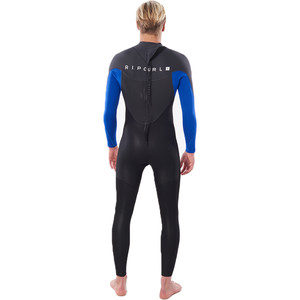 2021 Rip Curl Omega 3/2mm GBS Back Zip Wetsuit Blue WSM8LM